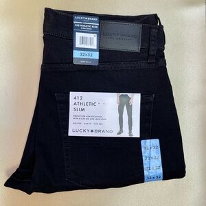 Lucky Brand Dark black athletic slim Jeans size 32x32 mens